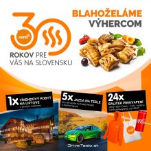 BLAHOŽELÁME VÝHERCOM