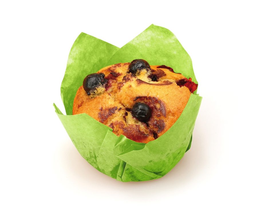 Vegan muffin ribezle cele zelene